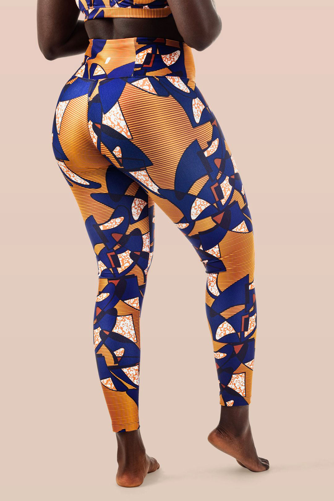 legging-taille-haute-couleur-imprime-orange-yoga-fitness-sport-femme-massollo
