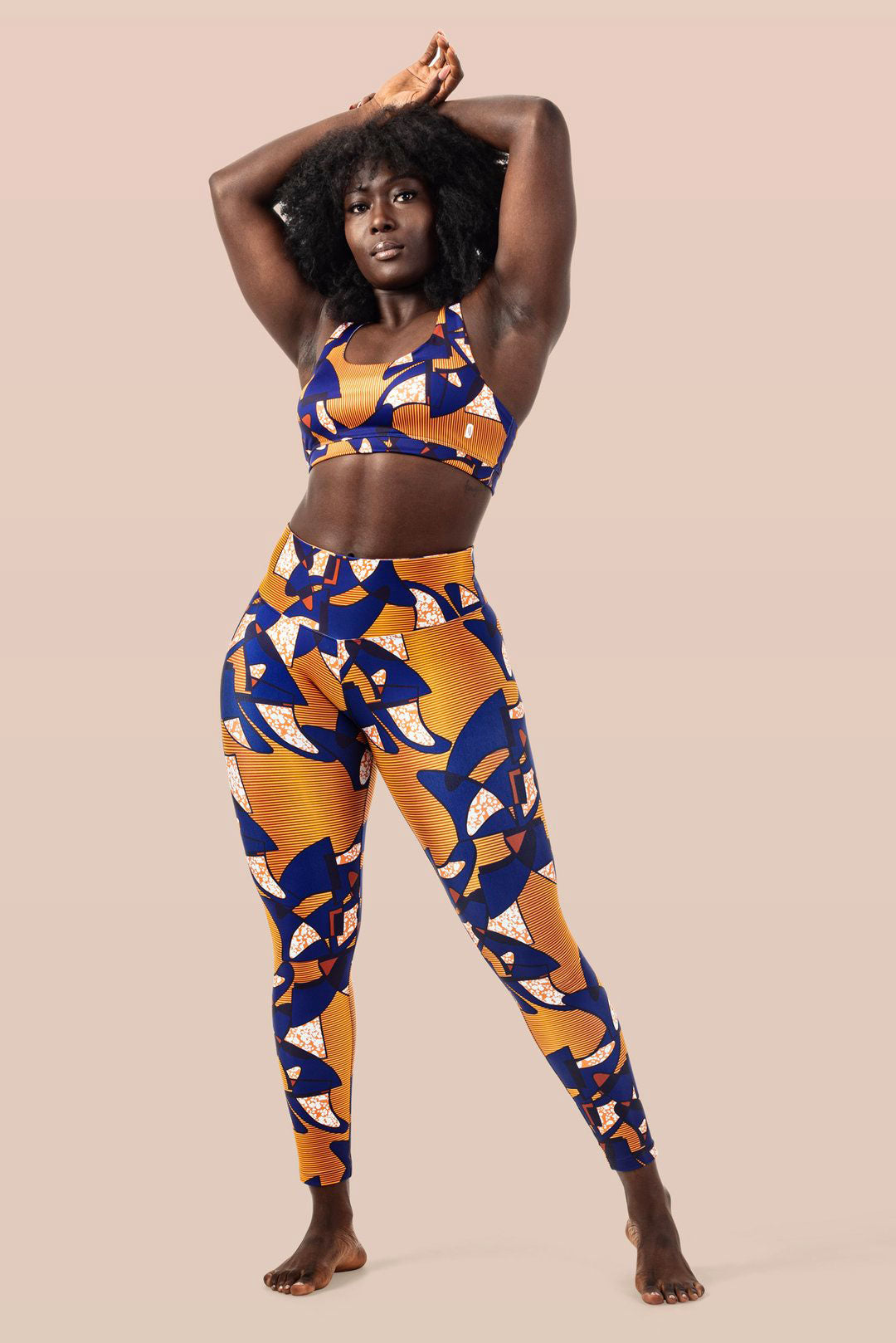 legging-taille-haute-couleur-imprime-orange-yoga-fitness-sport-femme-massollo